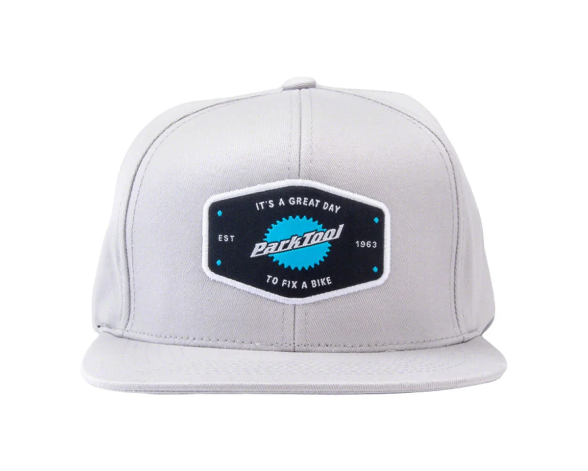 Park Tool Light Gray Snapback Hat (Light Grey) (Universal Adult) - view 5